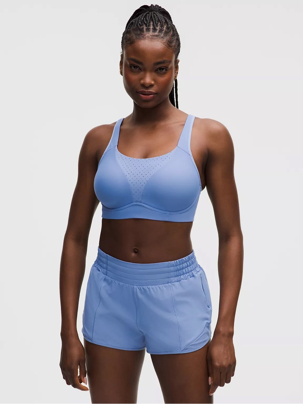 NWT lululemon run times bra light blue